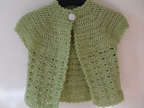 gilet bébé vert